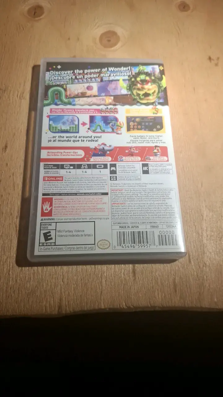 Juego Nintendo Switch Super Mario Bros Wonder - 2