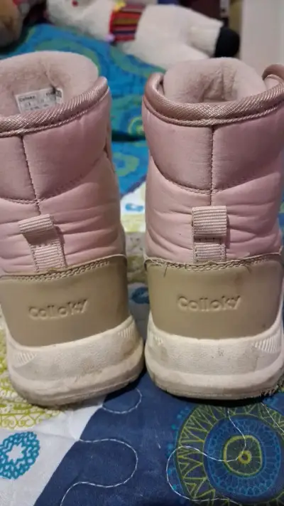 Botas de invierno rosadas para niña - miniatura 3