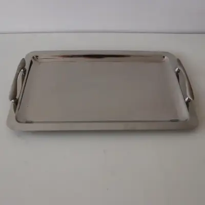 Bandeja de acero inoxidable con asas - miniatura 2