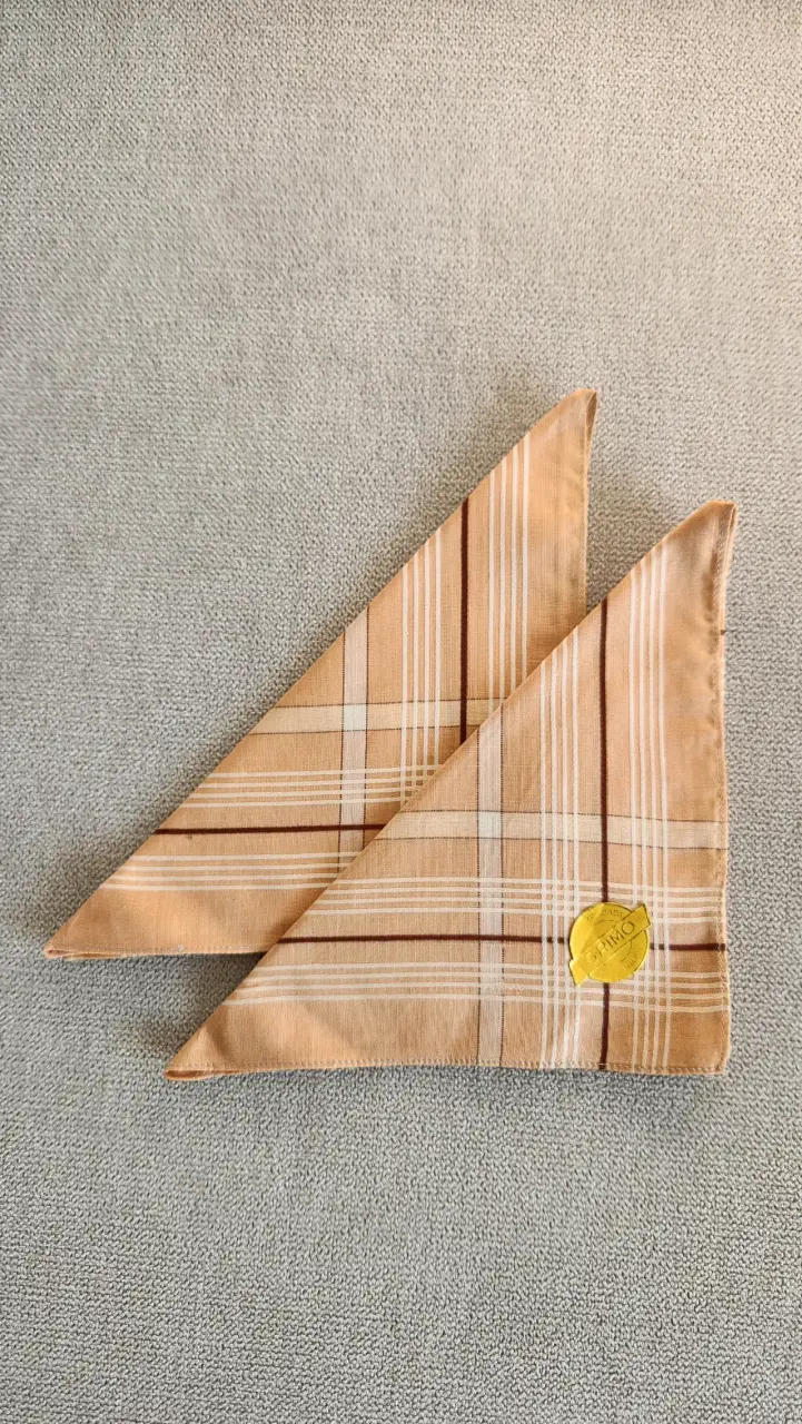 Pañuelos vintage de tela años 70 - 1