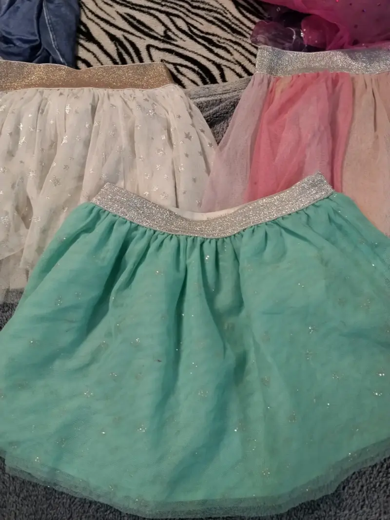 Vestido de encaje blanco y negro para niña - 6