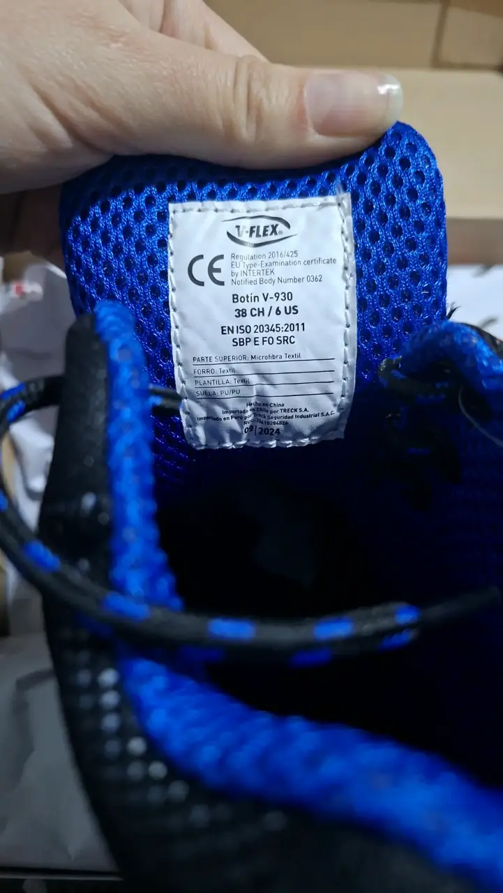 Botas de seguridad V-Flex negras y azules - 2