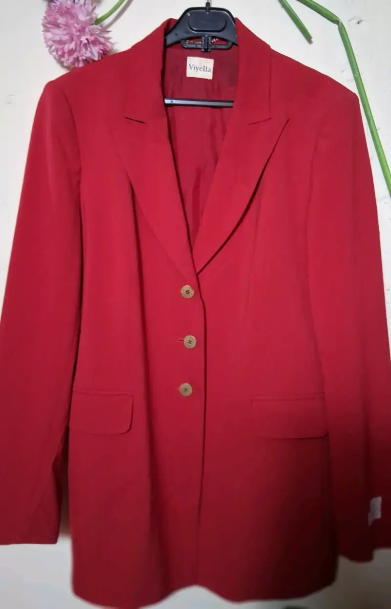 Blazer rojo Vivella elegante para mujer - 1