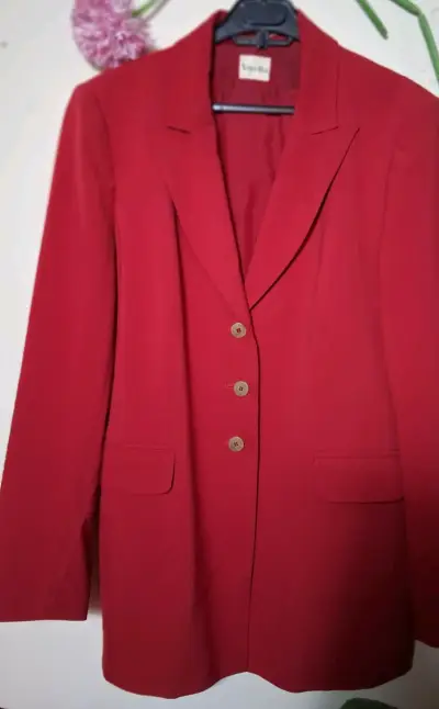 Blazer rojo Vivella elegante para mujer - miniatura 3