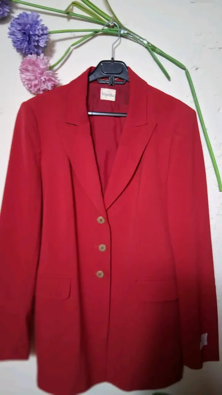 Blazer rojo Vivella elegante para mujer - 4