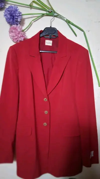 Blazer rojo Vivella elegante para mujer - miniatura 4