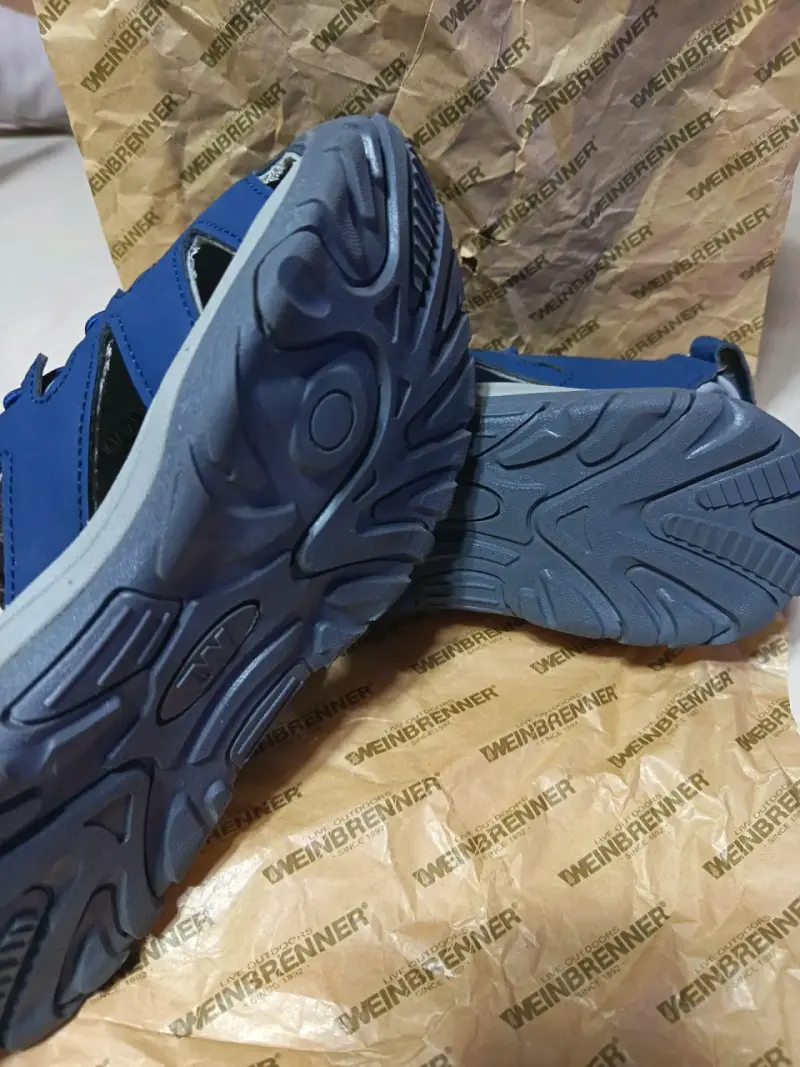 Sandalias deportivas Weinbrenner azul y gris - 3