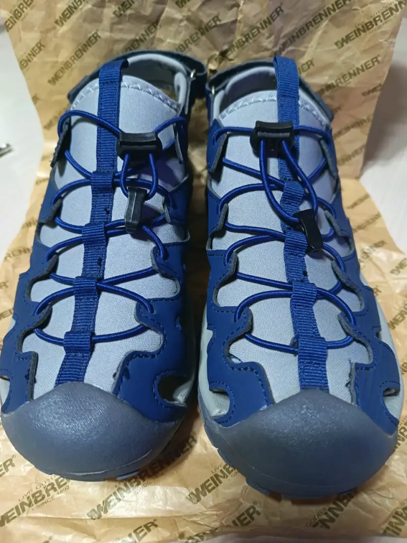 Sandalias deportivas Weinbrenner azul y gris - 4