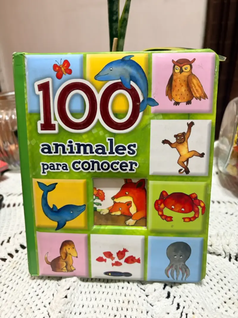 Libro infantil 100 animales para conocer