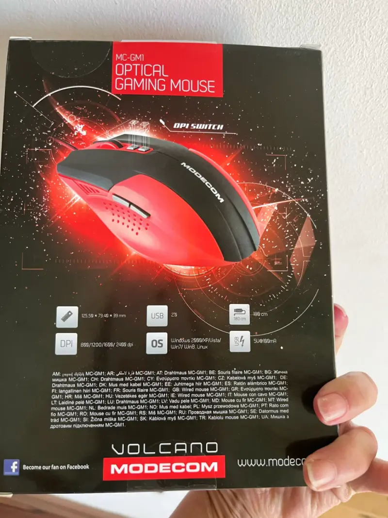 Mouse óptico gaming Modecom Volcano MC-GM1 - 2