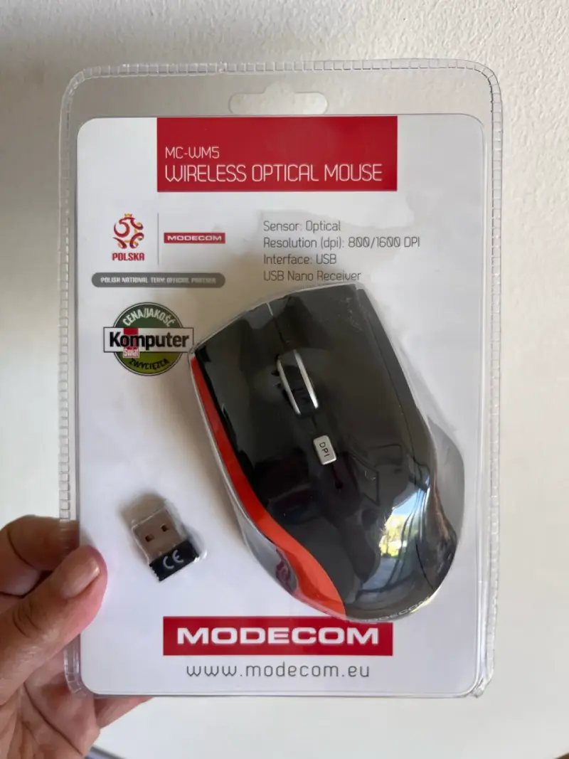 Mouse óptico inalámbrico Modecom MC-WM5 - 1