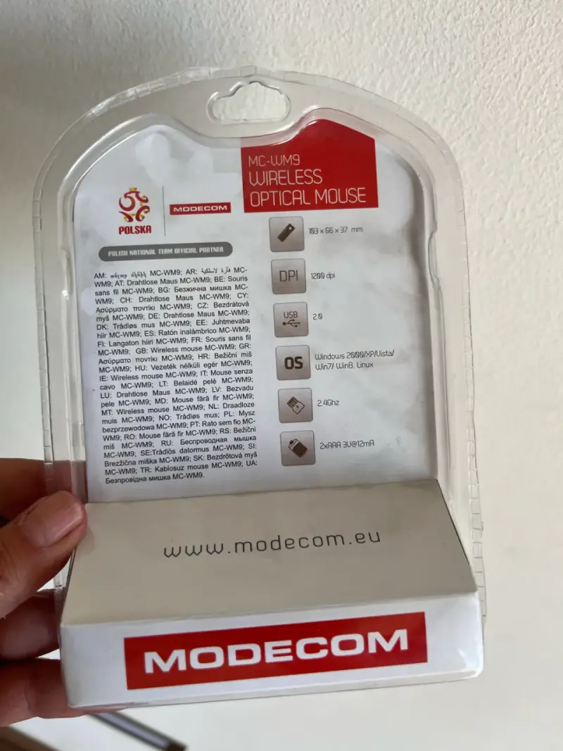 Mouse óptico inalámbrico Modecom MC-WM5 - 2