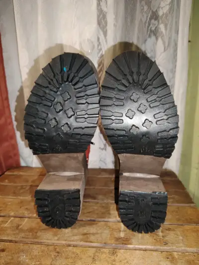 Botines de cuero con plataforma y cierre - miniatura 4