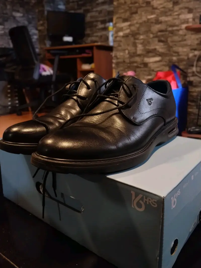 Zapatos formales de cuero negro para hombre - 2