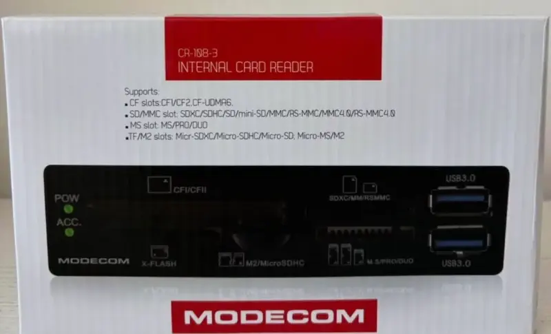 Lector de tarjetas interno Modecom CR-108-3 - 1