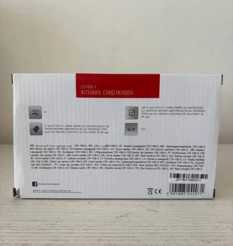 Lector de tarjetas interno Modecom CR-108-3 - 2