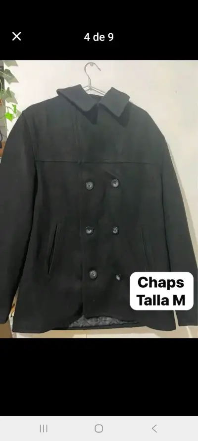 Abrigo negro Chaps talla M - miniatura 1