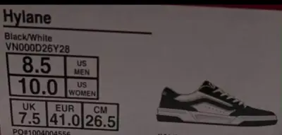 Zapatillas Vans Hylane blanco y negro - miniatura 3