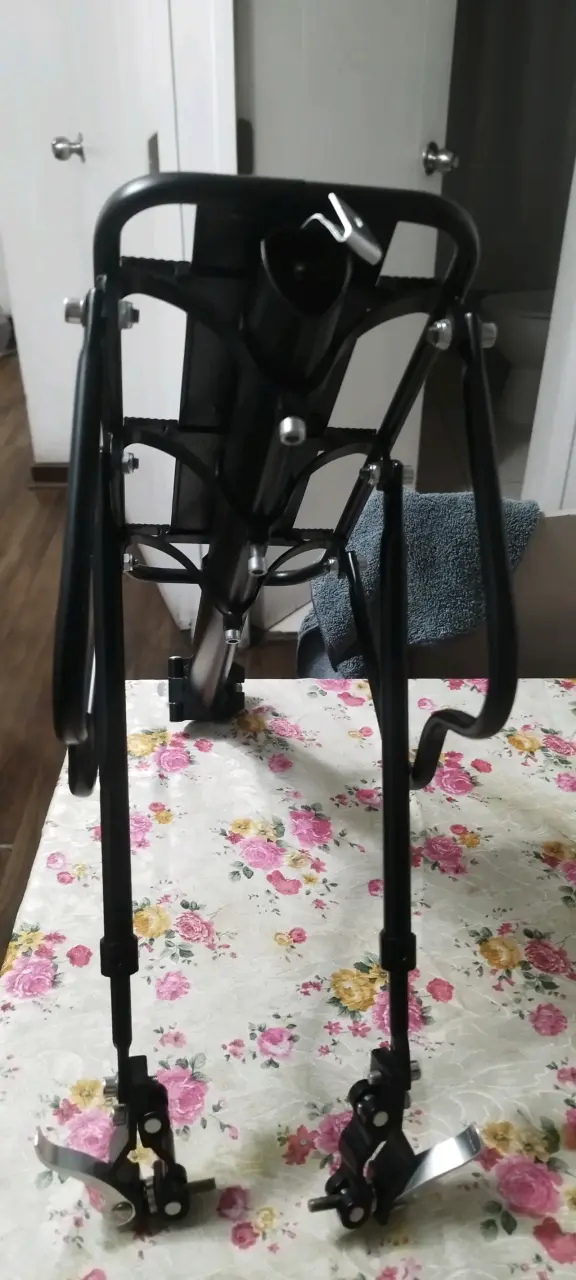 Parrilla trasera + bolso para bicicleta ajustable - 4