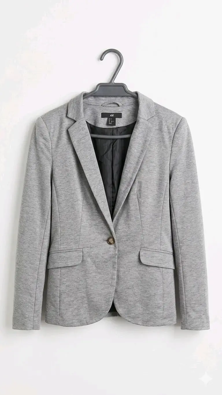 Blazer gris H&M elegante para mujer - 2