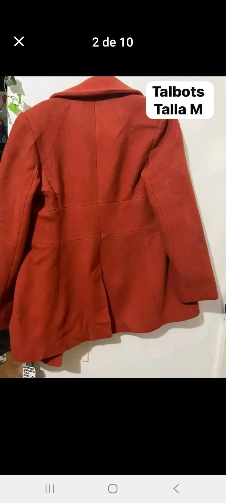Abrigo rojo Talbots talla M - 2