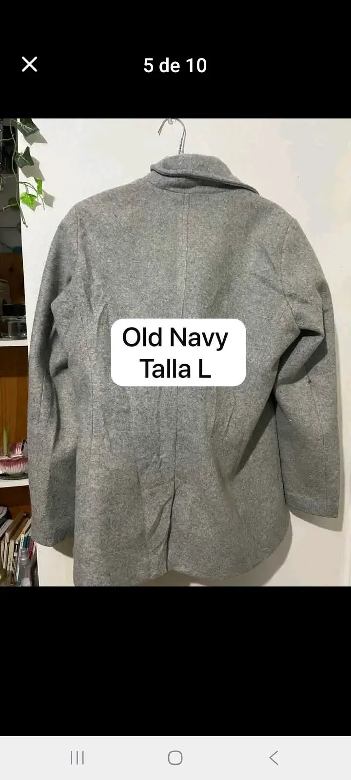Abrigo gris Old Navy talla L - 2
