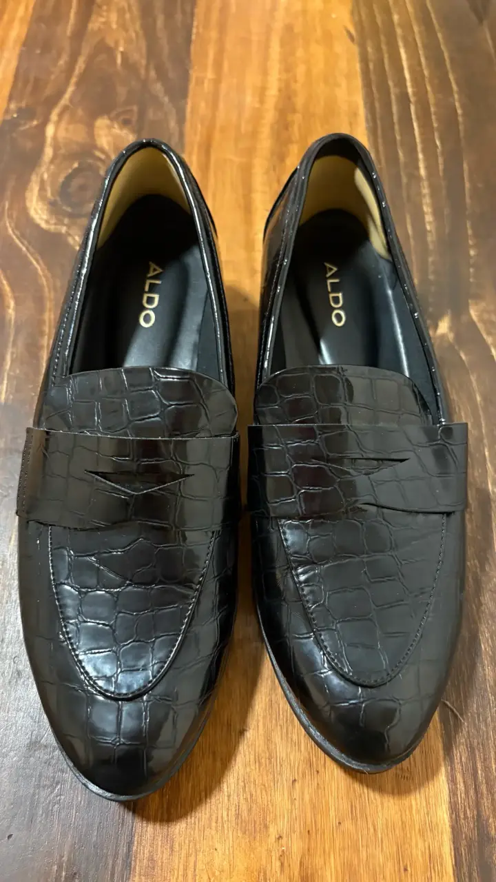 Zapatos mocasines negros Aldo de cuero - 1
