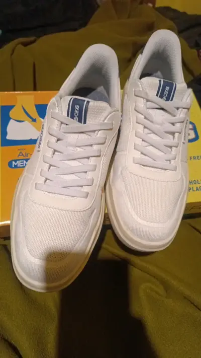 Zapatillas blancas Skechers para hombre - miniatura 1