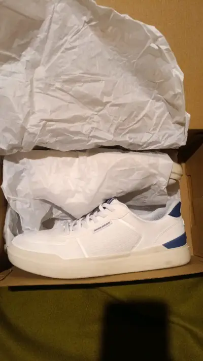 Zapatillas blancas Skechers para hombre - miniatura 4