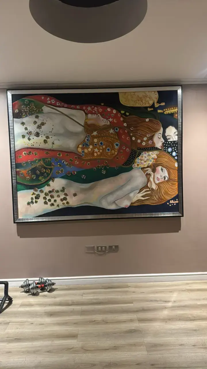 Cuadro decorativo estilo Klimt enmarcado - 2