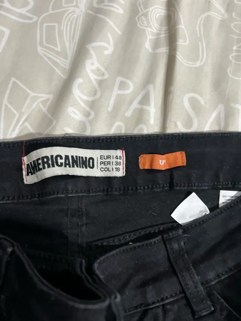 Pantalones negros ajustados para hombre - 2