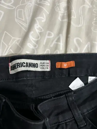 Pantalones negros ajustados para hombre - miniatura 2
