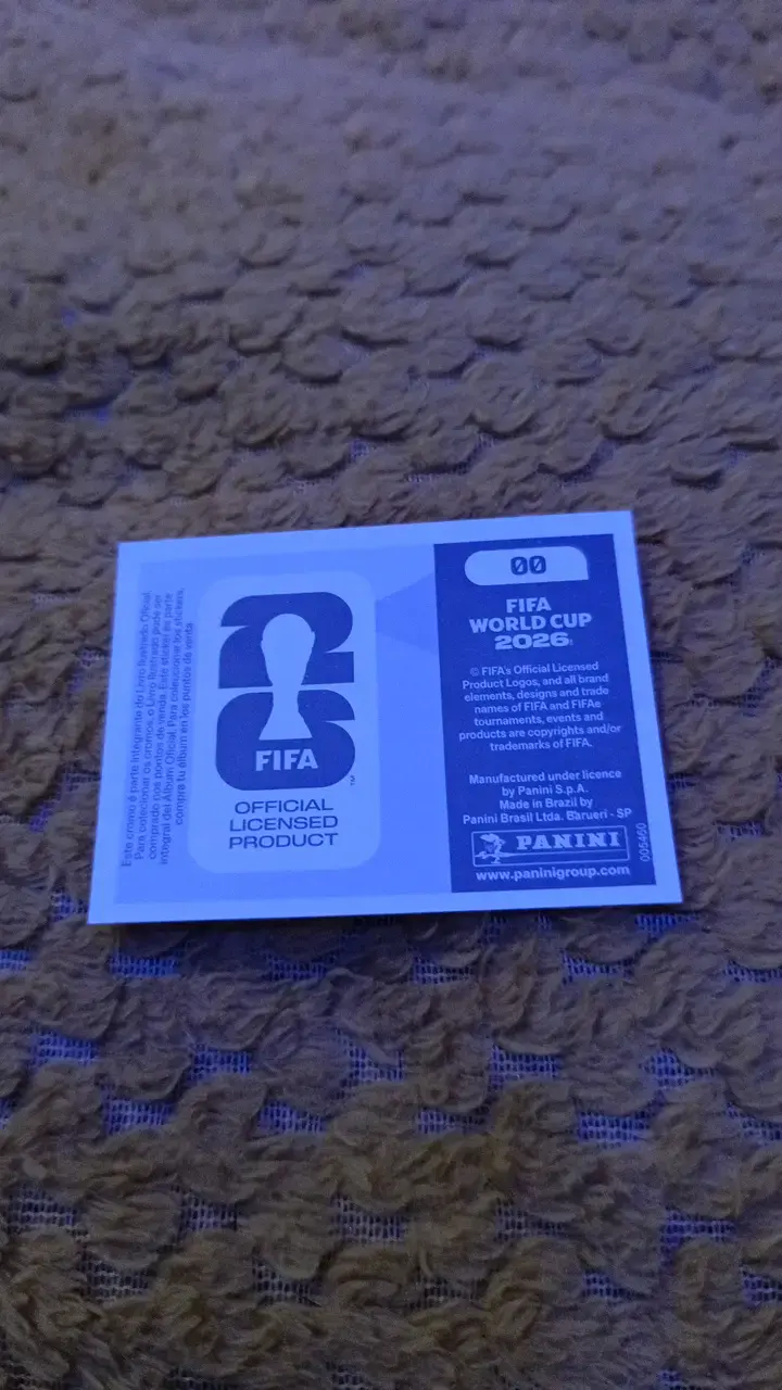 Lámina holográfica Panini de fútbol - 2