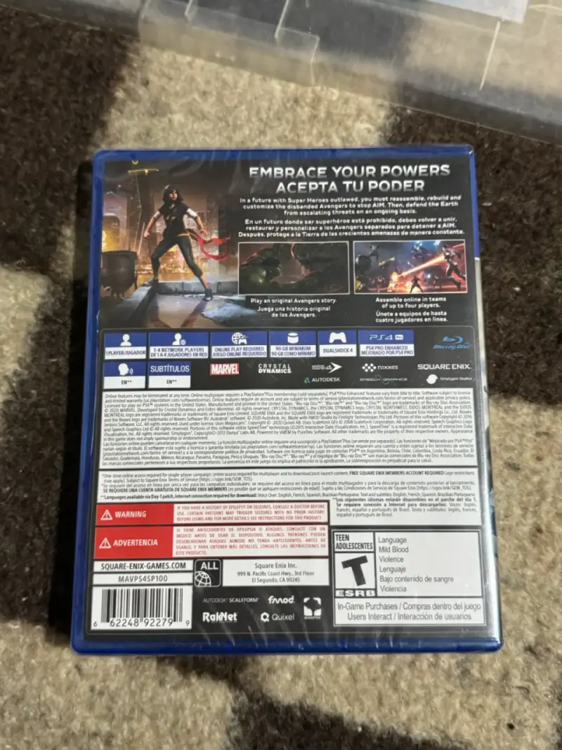 Juego PS4 Marvel Avengers en buen estado - 2