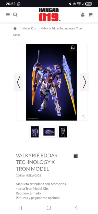 Modelo de combate Valkyrie Eddas - miniatura 5