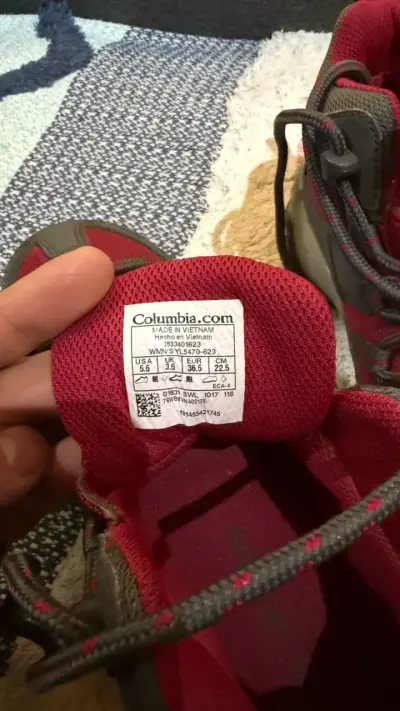 Botas de montaña rojas para trekking - miniatura 5
