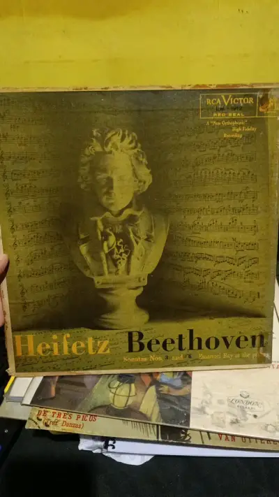 Vinilo Heifetz Beethoven Sonatas No. 3 y 6 - miniatura 1