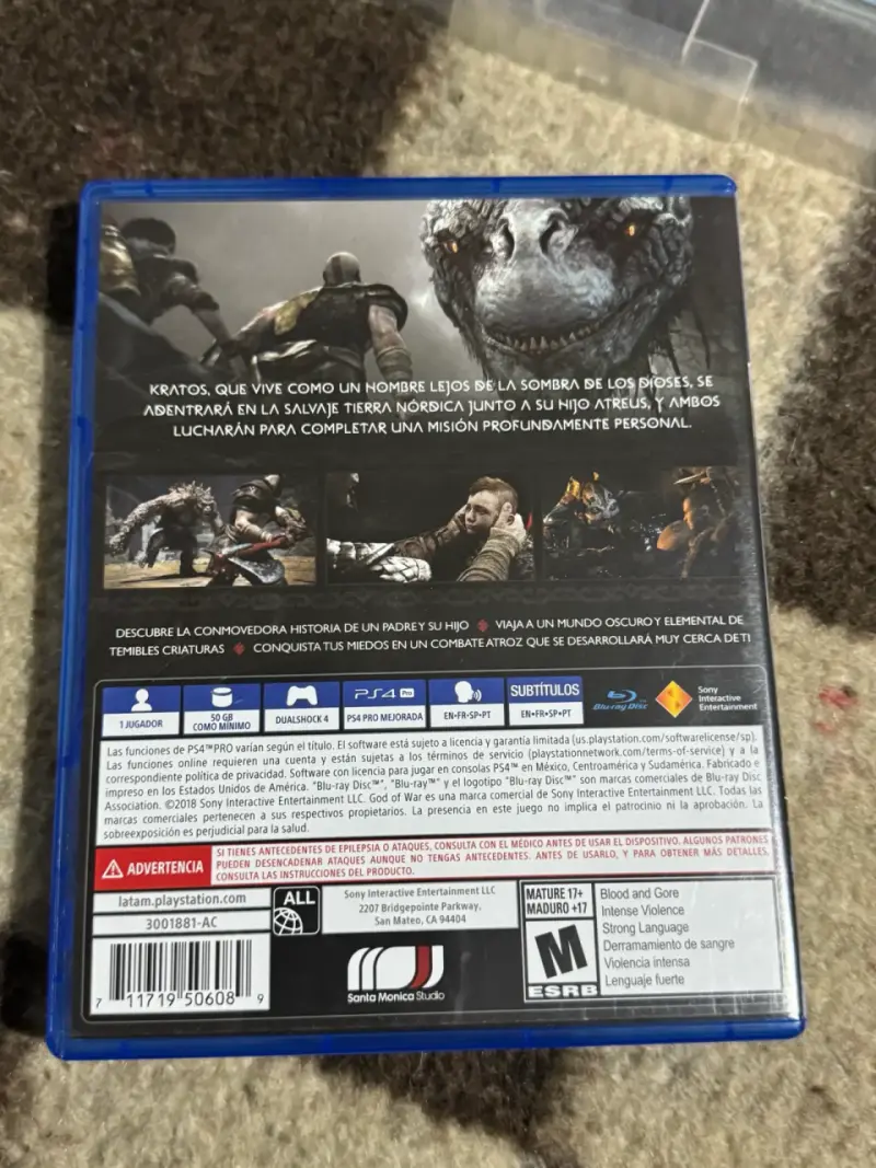 God of War para PS4 en buen estado - 2