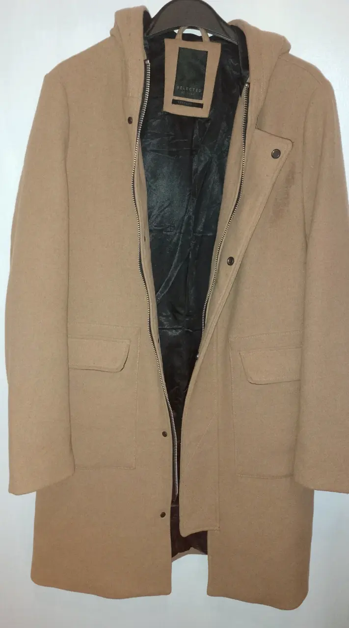 Abrigo camel con capucha Selected Homme - 2