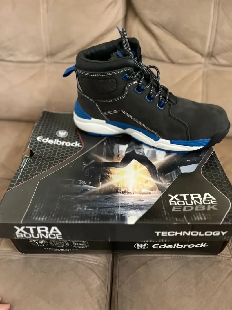 Botas Edelbrock Xtra Bounce negras y azules - 1