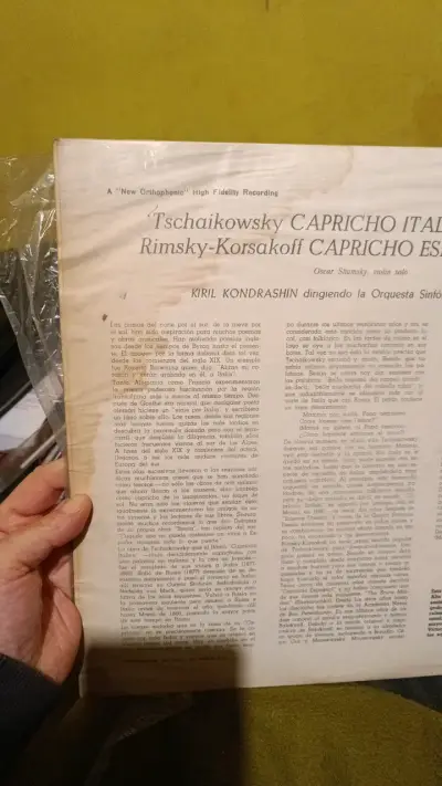 Vinilo Capriccio Italien Espagnol de Tchaikovsky - miniatura 2