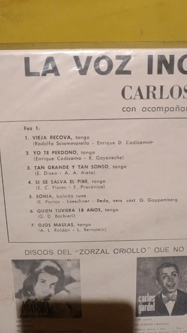 Vinilo Carlos Gardel La Voz Inolvidable - 2