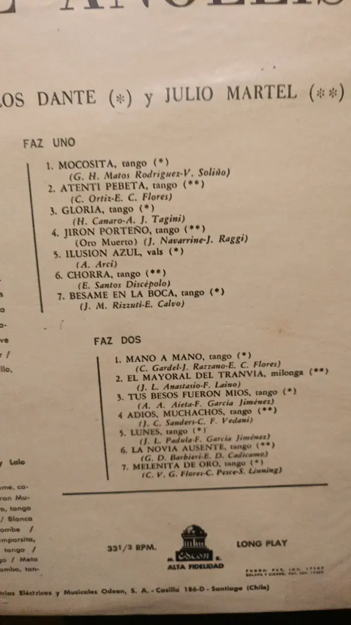 Vinilo Los Grandes Éxitos de Alfredo De Angelis - 2