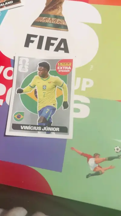 Lámina Panini Vinícius Júnior FIFA World Cup - miniatura 1