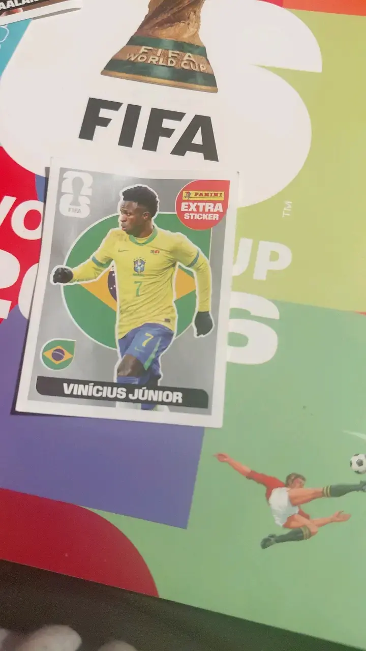 Lámina Panini Vinícius Júnior FIFA World Cup - 2