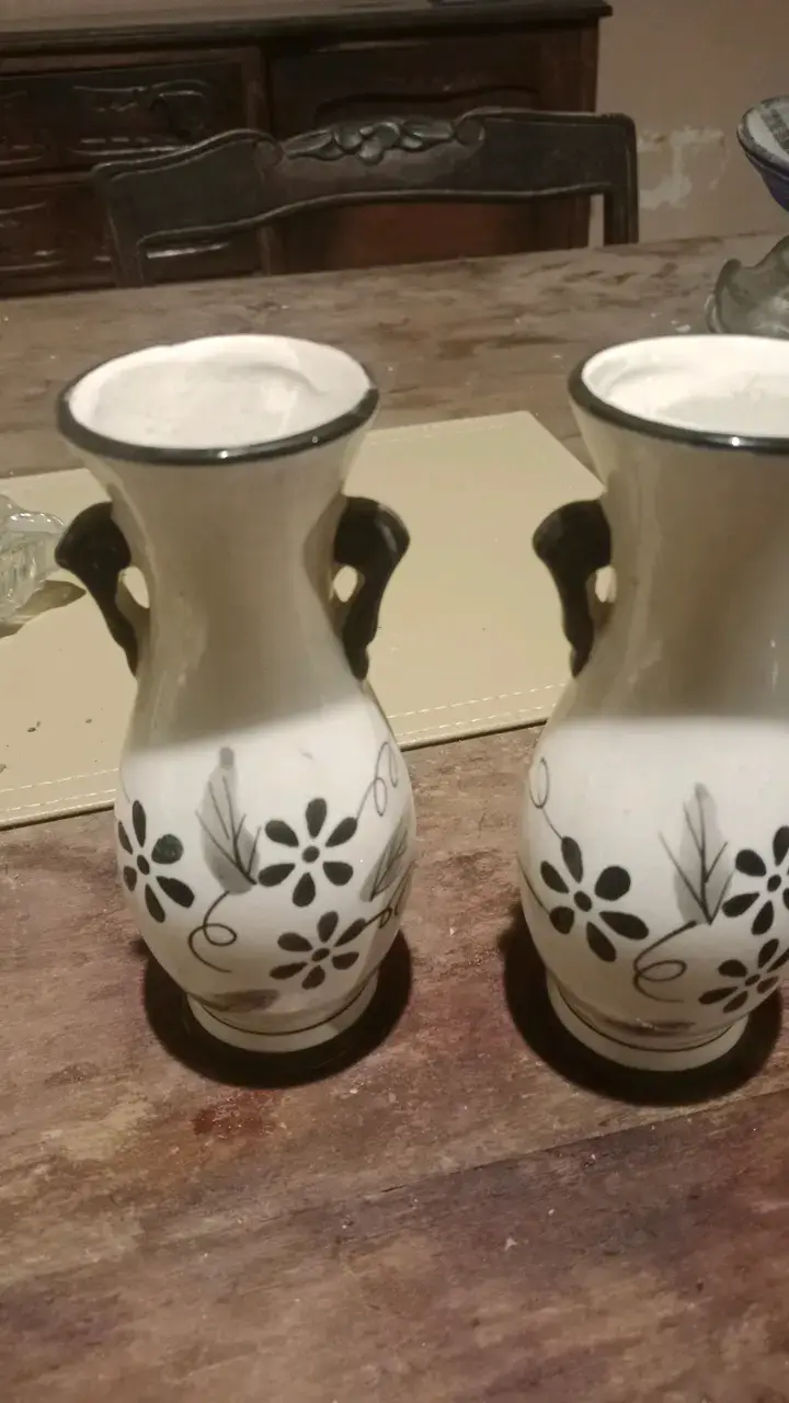 Juego de floreros de cerámica decorativos