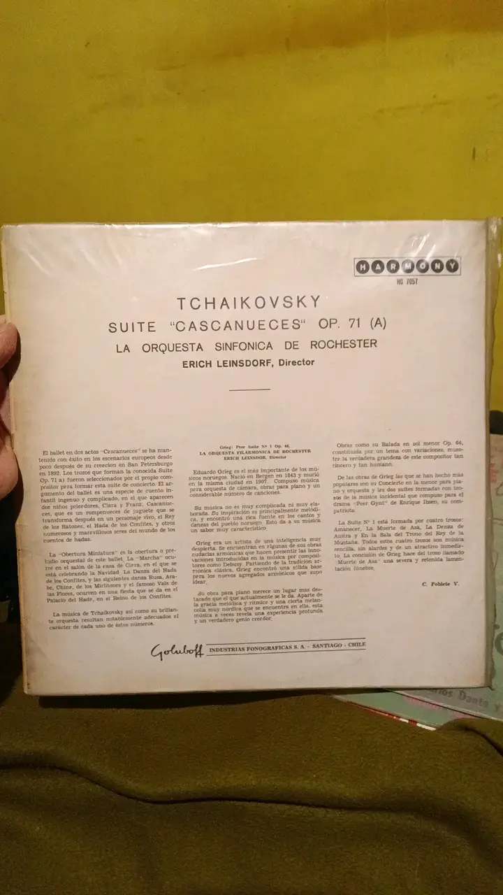 Vinilo Tchaikovsky y Grieg Suite Cascanueces - 2