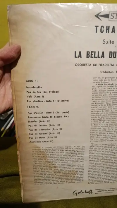 Vinilo Tchaikovsky La Bella Durmiente - miniatura 2