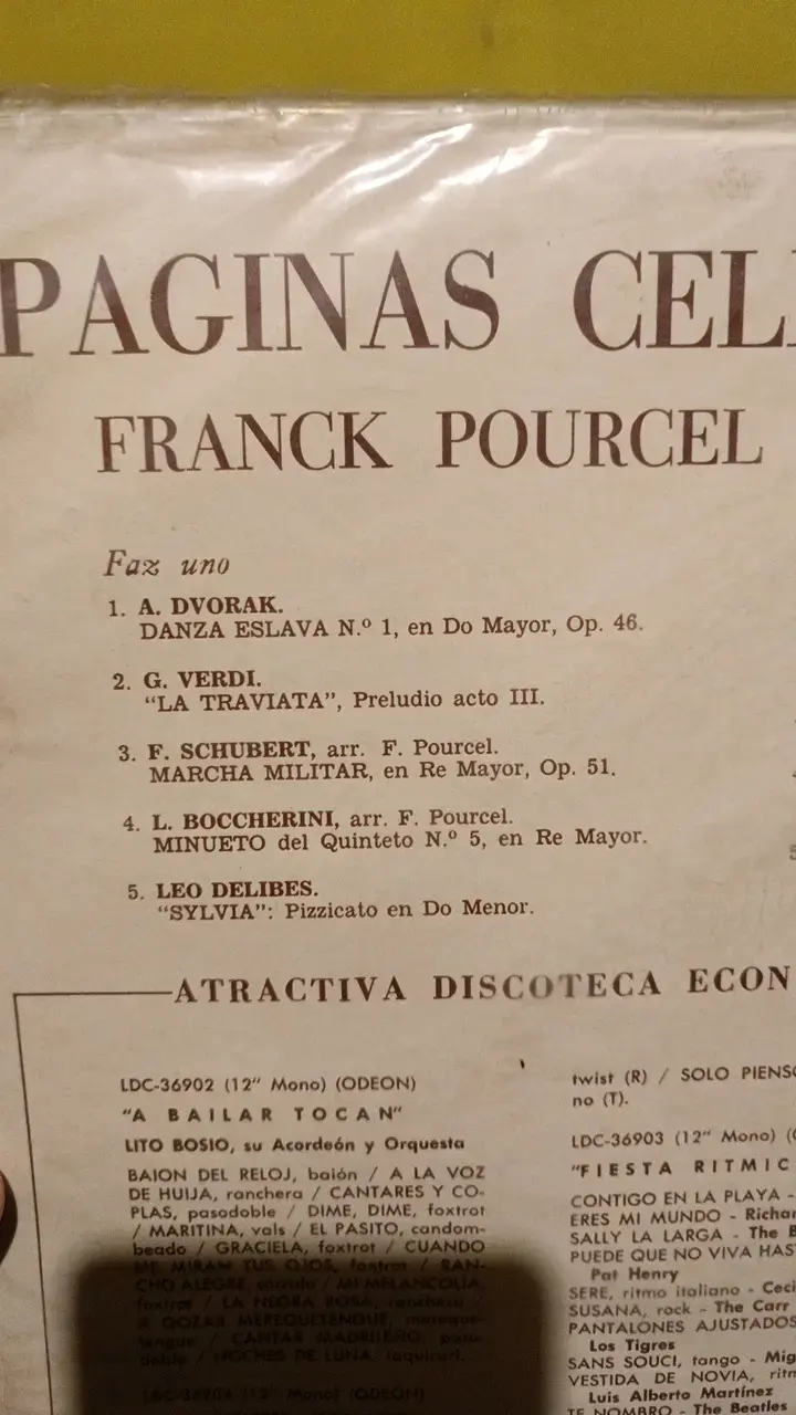 Vinilo Páginas Célebres Franck Pourcel - 2