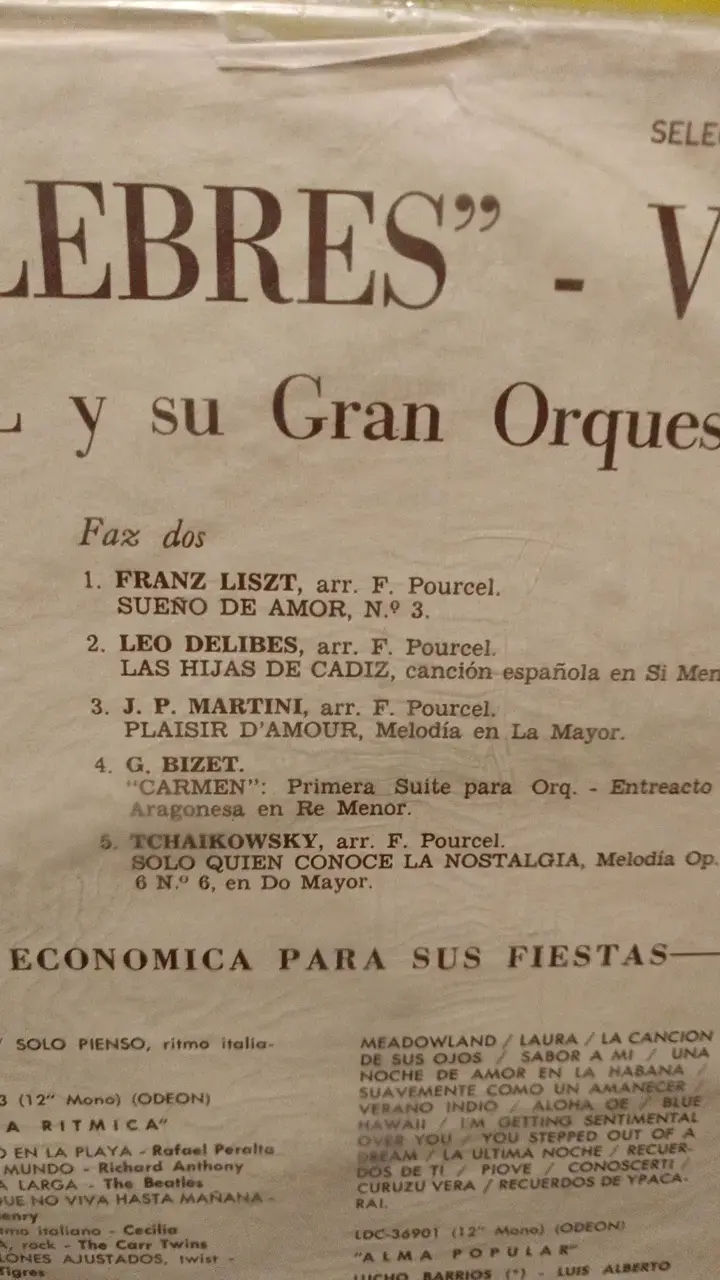 Vinilo Páginas Célebres Franck Pourcel - 3